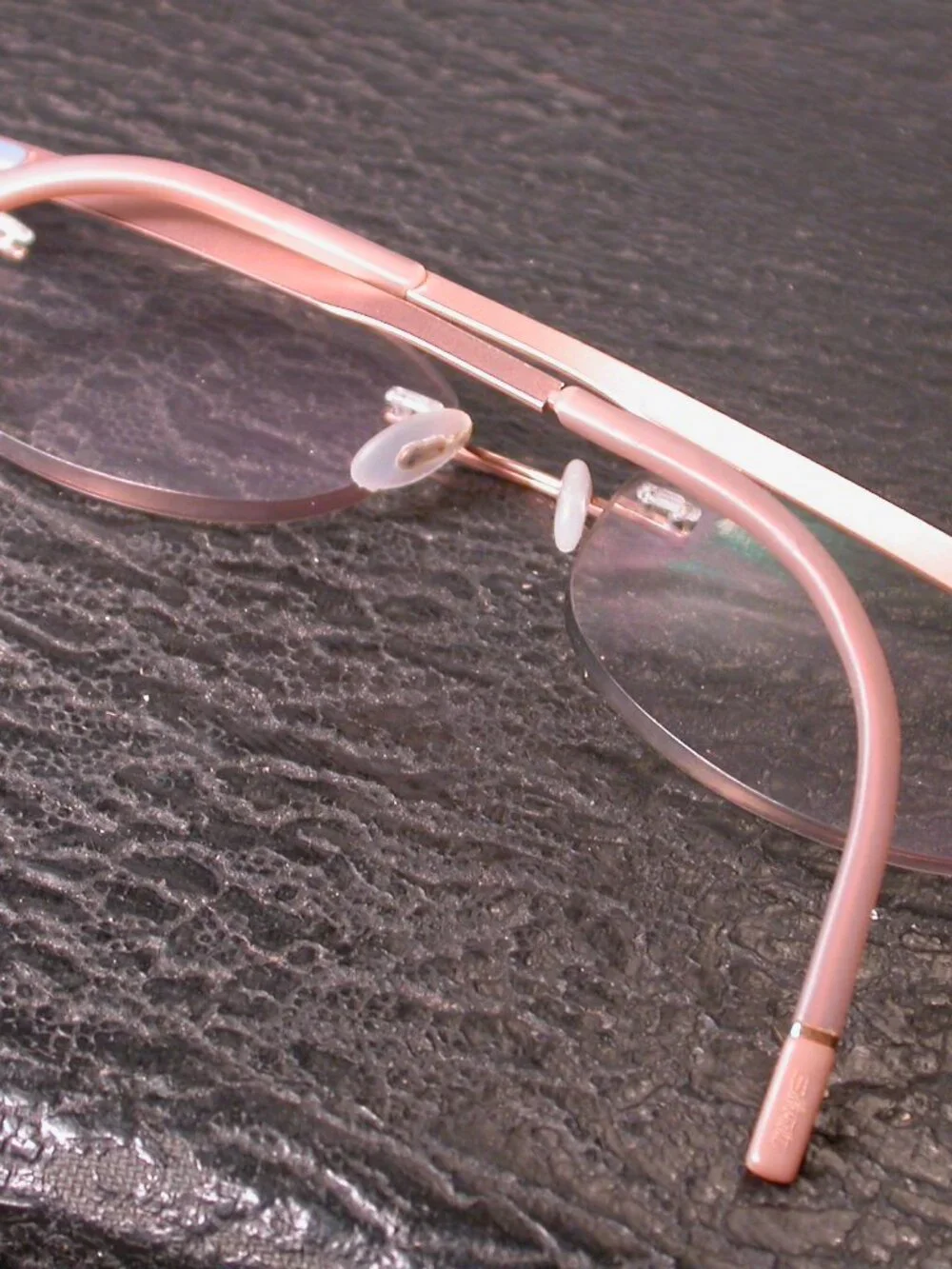 Silhouette Titan Frameless Beige Light Weight Eyeglasses Made in Austria